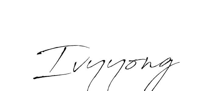 How to make Ivyyong signature? Antro_Vectra is a professional autograph style. Create handwritten signature for Ivyyong name. Ivyyong signature style 6 images and pictures png