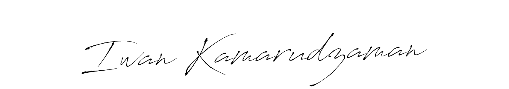 Make a beautiful signature design for name Iwan Kamarudzaman. Use this online signature maker to create a handwritten signature for free. Iwan Kamarudzaman signature style 6 images and pictures png