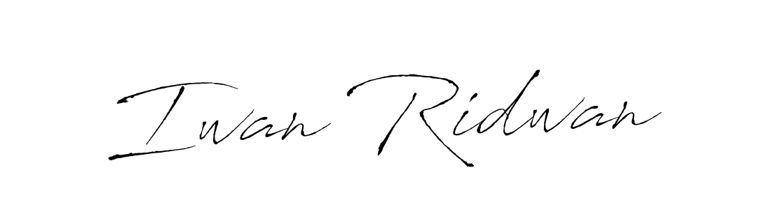 Design your own signature with our free online signature maker. With this signature software, you can create a handwritten (Antro_Vectra) signature for name Iwan Ridwan. Iwan Ridwan signature style 6 images and pictures png