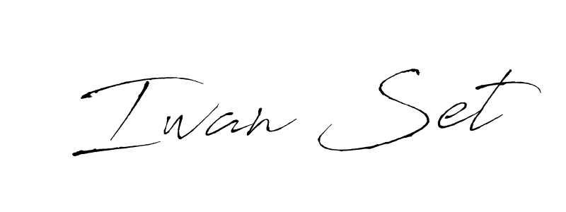 How to make Iwan Set name signature. Use Antro_Vectra style for creating short signs online. This is the latest handwritten sign. Iwan Set signature style 6 images and pictures png