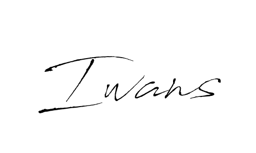 Make a beautiful signature design for name Iwans. With this signature (Antro_Vectra) style, you can create a handwritten signature for free. Iwans signature style 6 images and pictures png