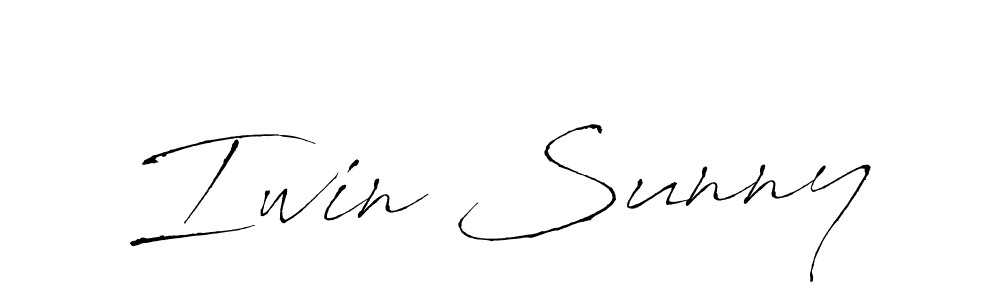 Make a beautiful signature design for name Iwin Sunny. With this signature (Antro_Vectra) style, you can create a handwritten signature for free. Iwin Sunny signature style 6 images and pictures png