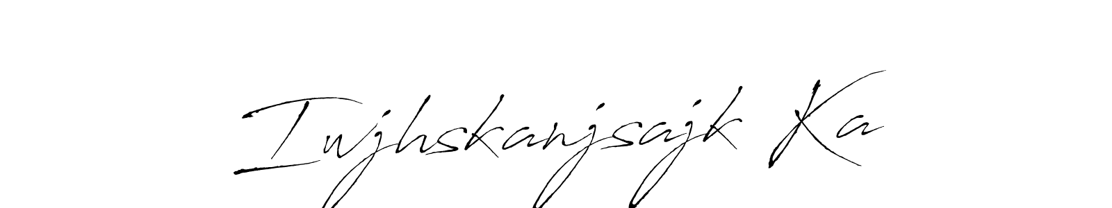 Make a beautiful signature design for name Iwjhskanjsajk Ka. With this signature (Antro_Vectra) style, you can create a handwritten signature for free. Iwjhskanjsajk Ka signature style 6 images and pictures png