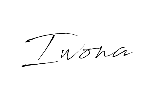 Best and Professional Signature Style for Iwona. Antro_Vectra Best Signature Style Collection. Iwona signature style 6 images and pictures png