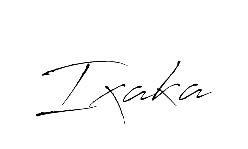 Ixaka stylish signature style. Best Handwritten Sign (Antro_Vectra) for my name. Handwritten Signature Collection Ideas for my name Ixaka. Ixaka signature style 6 images and pictures png