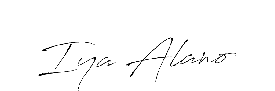 Make a beautiful signature design for name Iya Alano. Use this online signature maker to create a handwritten signature for free. Iya Alano signature style 6 images and pictures png