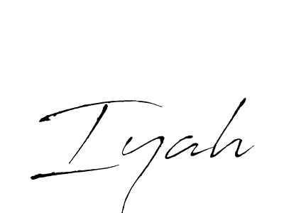 Iyah stylish signature style. Best Handwritten Sign (Antro_Vectra) for my name. Handwritten Signature Collection Ideas for my name Iyah. Iyah signature style 6 images and pictures png