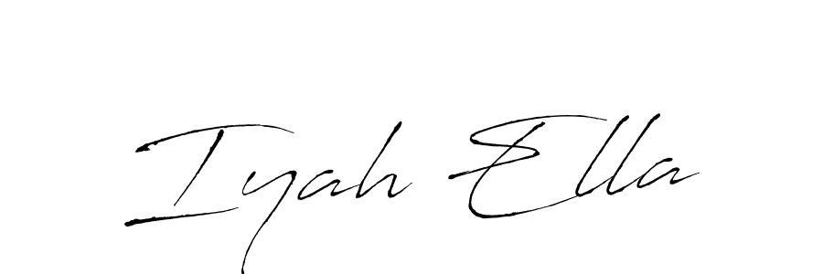 Make a beautiful signature design for name Iyah Ella. With this signature (Antro_Vectra) style, you can create a handwritten signature for free. Iyah Ella signature style 6 images and pictures png