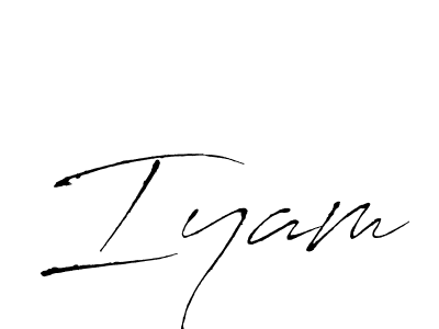 The best way (Antro_Vectra) to make a short signature is to pick only two or three words in your name. The name Iyam include a total of six letters. For converting this name. Iyam signature style 6 images and pictures png