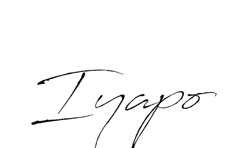 Use a signature maker to create a handwritten signature online. With this signature software, you can design (Antro_Vectra) your own signature for name Iyapo. Iyapo signature style 6 images and pictures png