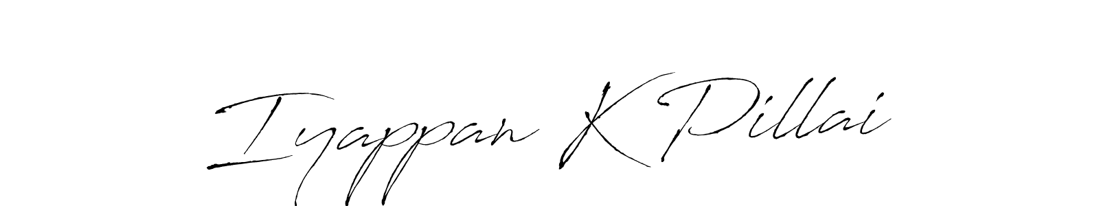 Also we have Iyappan K Pillai name is the best signature style. Create professional handwritten signature collection using Antro_Vectra autograph style. Iyappan K Pillai signature style 6 images and pictures png