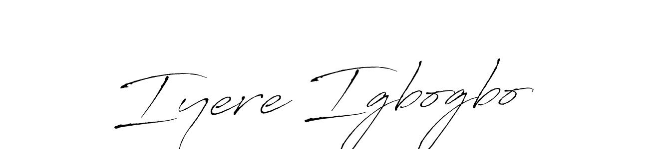 Use a signature maker to create a handwritten signature online. With this signature software, you can design (Antro_Vectra) your own signature for name Iyere Igbogbo. Iyere Igbogbo signature style 6 images and pictures png