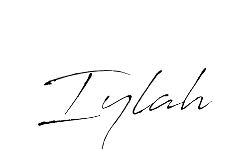 How to make Iylah signature? Antro_Vectra is a professional autograph style. Create handwritten signature for Iylah name. Iylah signature style 6 images and pictures png