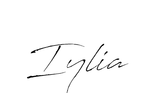 Create a beautiful signature design for name Iylia. With this signature (Antro_Vectra) fonts, you can make a handwritten signature for free. Iylia signature style 6 images and pictures png