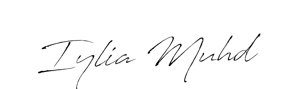 Also we have Iylia Muhd name is the best signature style. Create professional handwritten signature collection using Antro_Vectra autograph style. Iylia Muhd signature style 6 images and pictures png