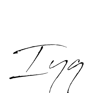 The best way (Antro_Vectra) to make a short signature is to pick only two or three words in your name. The name Iyq include a total of six letters. For converting this name. Iyq signature style 6 images and pictures png