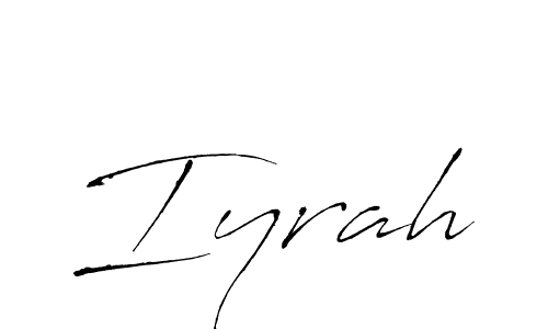 Similarly Antro_Vectra is the best handwritten signature design. Signature creator online .You can use it as an online autograph creator for name Iyrah. Iyrah signature style 6 images and pictures png