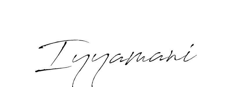 Use a signature maker to create a handwritten signature online. With this signature software, you can design (Antro_Vectra) your own signature for name Iyyamani. Iyyamani signature style 6 images and pictures png