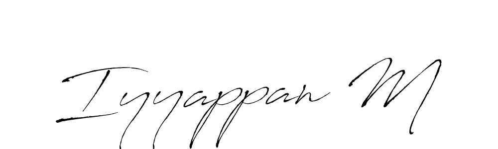 This is the best signature style for the Iyyappan M name. Also you like these signature font (Antro_Vectra). Mix name signature. Iyyappan M signature style 6 images and pictures png