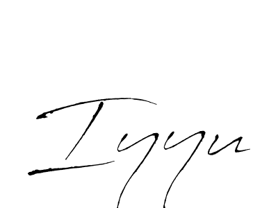 Use a signature maker to create a handwritten signature online. With this signature software, you can design (Antro_Vectra) your own signature for name Iyyu. Iyyu signature style 6 images and pictures png