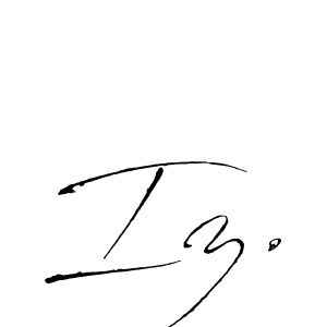 Iz. stylish signature style. Best Handwritten Sign (Antro_Vectra) for my name. Handwritten Signature Collection Ideas for my name Iz.. Iz. signature style 6 images and pictures png