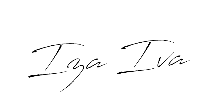 Best and Professional Signature Style for Iza Iva. Antro_Vectra Best Signature Style Collection. Iza Iva signature style 6 images and pictures png