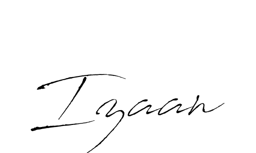 Use a signature maker to create a handwritten signature online. With this signature software, you can design (Antro_Vectra) your own signature for name Izaan. Izaan signature style 6 images and pictures png