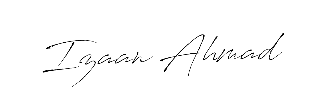 Izaan Ahmad stylish signature style. Best Handwritten Sign (Antro_Vectra) for my name. Handwritten Signature Collection Ideas for my name Izaan Ahmad. Izaan Ahmad signature style 6 images and pictures png