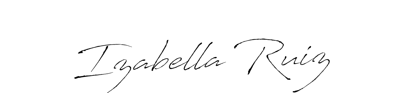 Design your own signature with our free online signature maker. With this signature software, you can create a handwritten (Antro_Vectra) signature for name Izabella Ruiz. Izabella Ruiz signature style 6 images and pictures png