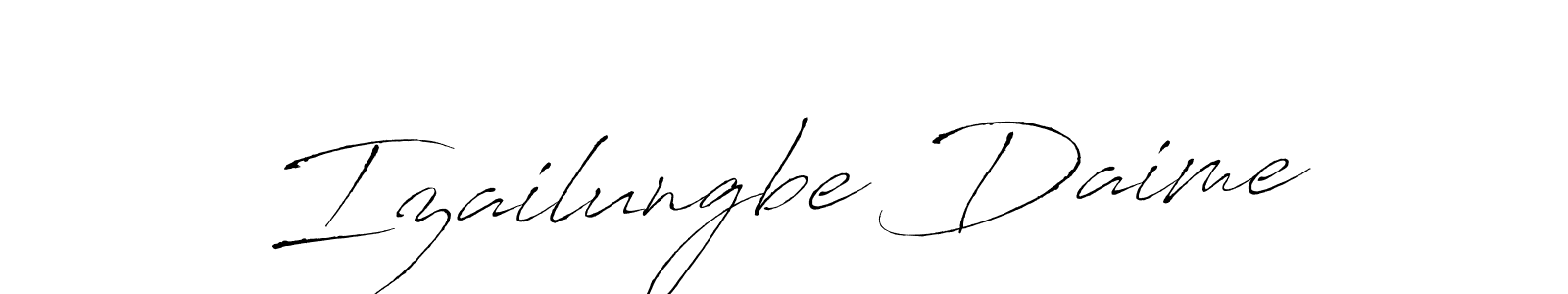 Similarly Antro_Vectra is the best handwritten signature design. Signature creator online .You can use it as an online autograph creator for name Izailungbe Daime. Izailungbe Daime signature style 6 images and pictures png