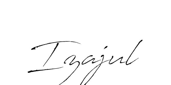 Also we have Izajul name is the best signature style. Create professional handwritten signature collection using Antro_Vectra autograph style. Izajul signature style 6 images and pictures png