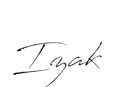 How to make Izak signature? Antro_Vectra is a professional autograph style. Create handwritten signature for Izak name. Izak signature style 6 images and pictures png