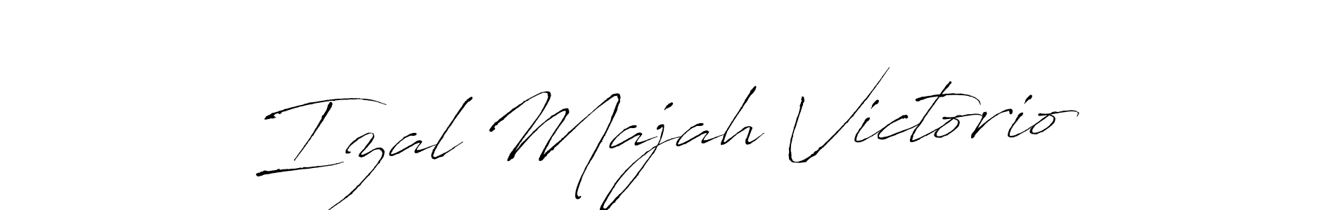 Similarly Antro_Vectra is the best handwritten signature design. Signature creator online .You can use it as an online autograph creator for name Izal Majah Victorio. Izal Majah Victorio signature style 6 images and pictures png