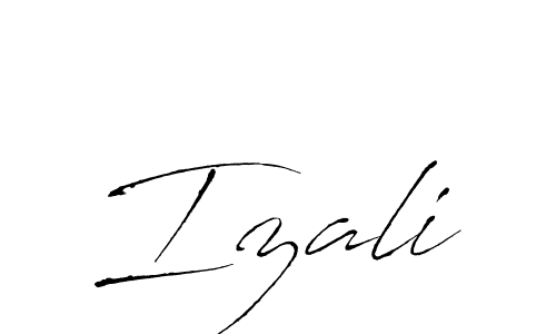 How to make Izali signature? Antro_Vectra is a professional autograph style. Create handwritten signature for Izali name. Izali signature style 6 images and pictures png