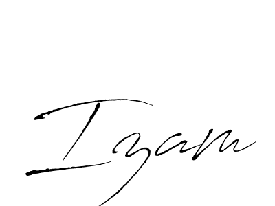 Izam stylish signature style. Best Handwritten Sign (Antro_Vectra) for my name. Handwritten Signature Collection Ideas for my name Izam. Izam signature style 6 images and pictures png