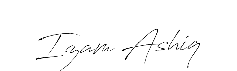 Design your own signature with our free online signature maker. With this signature software, you can create a handwritten (Antro_Vectra) signature for name Izam Ashiq. Izam Ashiq signature style 6 images and pictures png