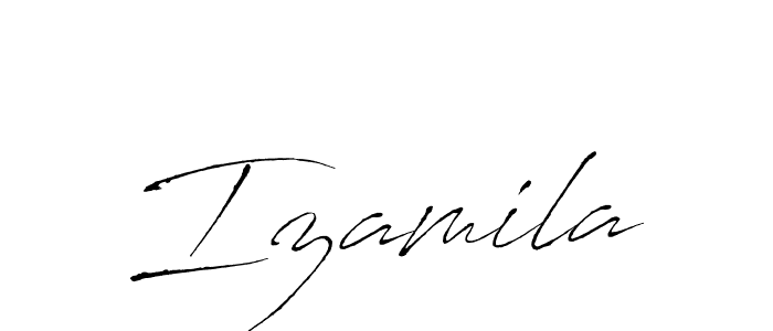 Izamila stylish signature style. Best Handwritten Sign (Antro_Vectra) for my name. Handwritten Signature Collection Ideas for my name Izamila. Izamila signature style 6 images and pictures png