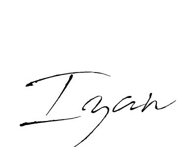 Make a beautiful signature design for name Izan. Use this online signature maker to create a handwritten signature for free. Izan signature style 6 images and pictures png