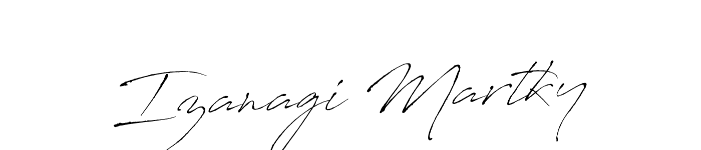 Also we have Izanagi Martky name is the best signature style. Create professional handwritten signature collection using Antro_Vectra autograph style. Izanagi Martky signature style 6 images and pictures png