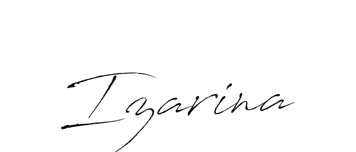 The best way (Antro_Vectra) to make a short signature is to pick only two or three words in your name. The name Izarina include a total of six letters. For converting this name. Izarina signature style 6 images and pictures png