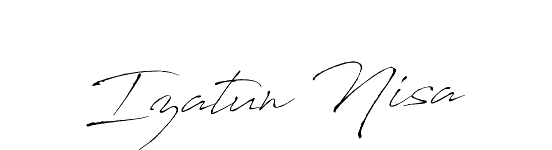 Izatun Nisa stylish signature style. Best Handwritten Sign (Antro_Vectra) for my name. Handwritten Signature Collection Ideas for my name Izatun Nisa. Izatun Nisa signature style 6 images and pictures png