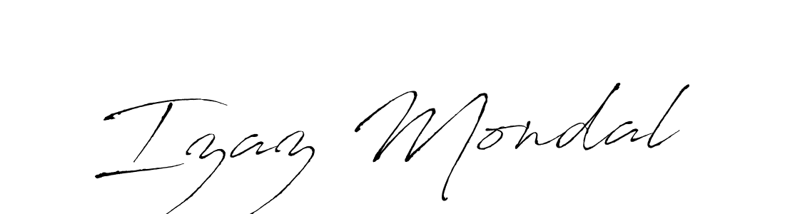 Make a beautiful signature design for name Izaz Mondal. With this signature (Antro_Vectra) style, you can create a handwritten signature for free. Izaz Mondal signature style 6 images and pictures png