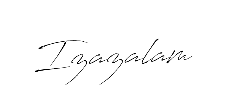 You should practise on your own different ways (Antro_Vectra) to write your name (Izazalam) in signature. don't let someone else do it for you. Izazalam signature style 6 images and pictures png