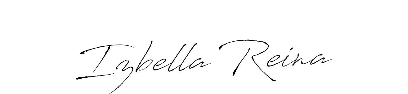 Design your own signature with our free online signature maker. With this signature software, you can create a handwritten (Antro_Vectra) signature for name Izbella Reina. Izbella Reina signature style 6 images and pictures png