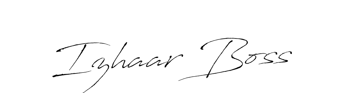 Use a signature maker to create a handwritten signature online. With this signature software, you can design (Antro_Vectra) your own signature for name Izhaar Boss. Izhaar Boss signature style 6 images and pictures png