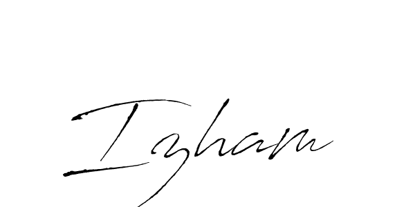Similarly Antro_Vectra is the best handwritten signature design. Signature creator online .You can use it as an online autograph creator for name Izham . Izham  signature style 6 images and pictures png