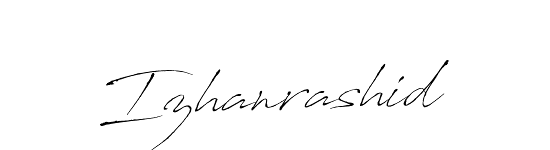Use a signature maker to create a handwritten signature online. With this signature software, you can design (Antro_Vectra) your own signature for name Izhanrashid. Izhanrashid signature style 6 images and pictures png