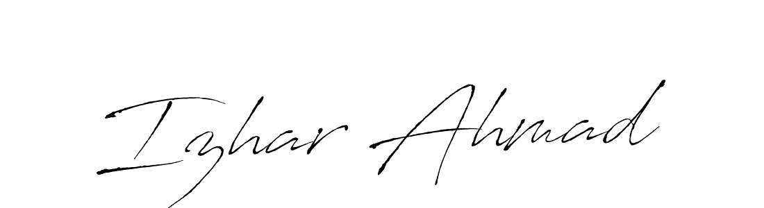 The best way (Antro_Vectra) to make a short signature is to pick only two or three words in your name. The name Izhar Ahmad include a total of six letters. For converting this name. Izhar Ahmad signature style 6 images and pictures png