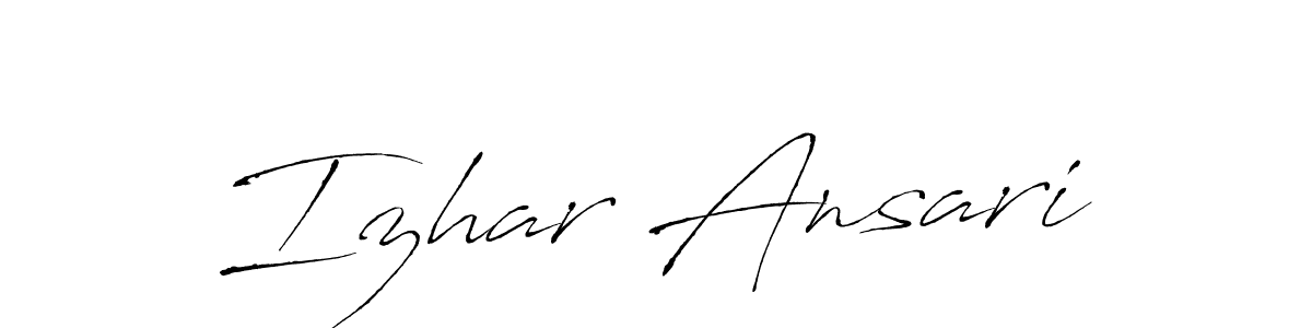 Make a beautiful signature design for name Izhar Ansari. Use this online signature maker to create a handwritten signature for free. Izhar Ansari signature style 6 images and pictures png