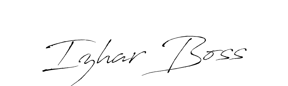 It looks lik you need a new signature style for name Izhar Boss. Design unique handwritten (Antro_Vectra) signature with our free signature maker in just a few clicks. Izhar Boss signature style 6 images and pictures png